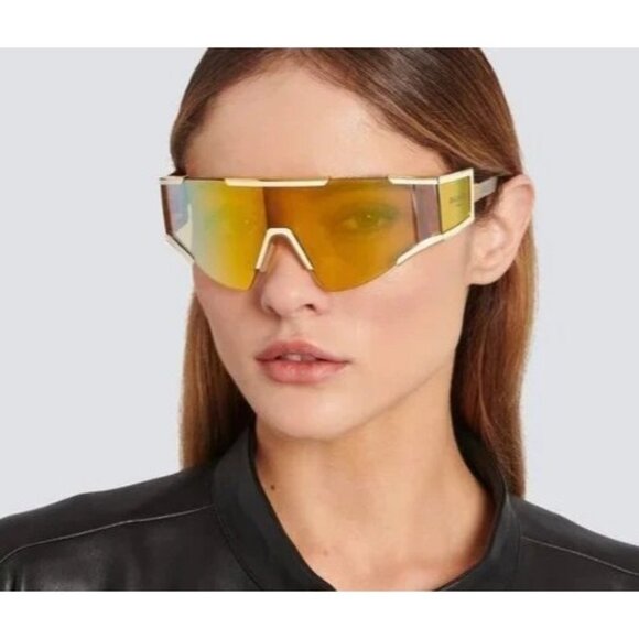 NEW BALMAIN SUNGLASSES BPS-138B GOLD UNISEX EYEWEAR BALMAIN main image 10